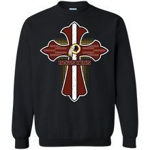Load image into Gallery viewer, Cross Shirt For Jesus And Washington Redskins Fans Sweatshirt