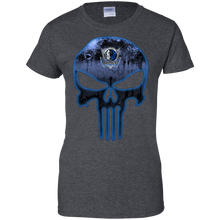 Load image into Gallery viewer, Dallas Mavericks Basketball The Punisher Skull T-Shirt For Women