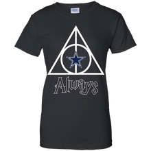 Load image into Gallery viewer, Deathly Hallows For Dallas Cowboys And Harry Potter Fans T-Shirt For Women