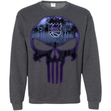 Load image into Gallery viewer, Sacramento Kings Basketball The Punisher Skull Sweatshirt
