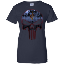 Load image into Gallery viewer, Cleveland Cavaliers Basketball The Punisher Skull T-Shirt For Women