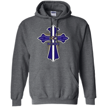 Load image into Gallery viewer, Cross Shirt For Jesus And Baltimore Ravens Fans Hoodie Shirt