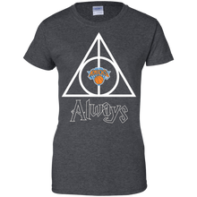 Load image into Gallery viewer, Deathly Hallows For New York Knicks And Harry Potter Fans T-Shirt For Women