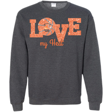 Load image into Gallery viewer, Glitter Love For Miami Heat Fans Sweatshirt