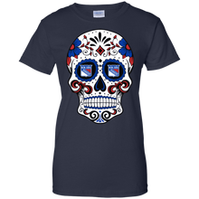 Load image into Gallery viewer, New York Rangers Sugar Skull T-Shirt For Women