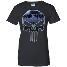 Load image into Gallery viewer, San Antonio Spurs Basketball The Punisher Skull T-Shirt For Women