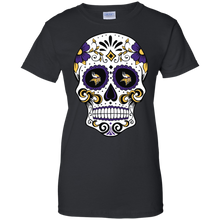 Load image into Gallery viewer, Minnesota Vikings Sugar Skull T-Shirt For Women