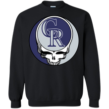 Load image into Gallery viewer, Colorado Rockies Baseball Grateful Dead Steal Your Face Sweatshirt