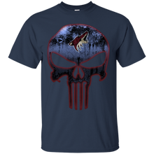 Load image into Gallery viewer, Arizona Coyotes Hockey The Punisher Skull T - Shirt For Men