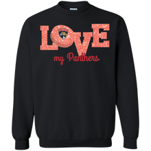 Load image into Gallery viewer, Glitter Love For Florida Panthers Fans Sweatshirt