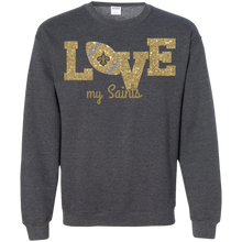 Load image into Gallery viewer, Glitter Love For New Orleans Saints Fans Sweatshirt