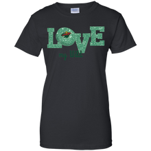 Load image into Gallery viewer, Glitter Love For Minnesota Wild Fans T-Shirt For Women