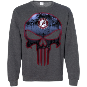 Alabama Crimson Football The Punisher Skull Sweatshirt