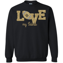 Load image into Gallery viewer, Glitter Love For New Orleans Saints Fans Sweatshirt