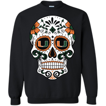 Load image into Gallery viewer, Miami Hurricanes Sugar Skull Sweatshirt