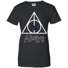 Load image into Gallery viewer, Deathly Hallows For New York Yankees And Harry Potter Fans T-Shirt For Women