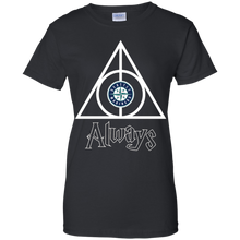 Load image into Gallery viewer, Deathly Hallows For Seattle Mariners And Harry Potter Fans T-Shirt For Women