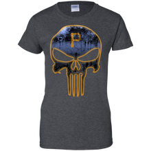 Load image into Gallery viewer, Pittsburgh Pirates Baseball The Punisher Skull T-Shirt For Women