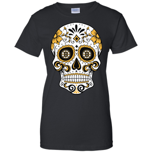 Boston Bruins Sugar Skull T-Shirt For Women