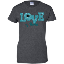 Load image into Gallery viewer, Glitter Love For San Jose Sharks Fans T-Shirt For Women