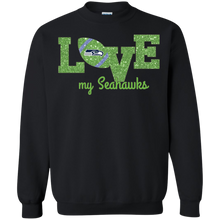 Load image into Gallery viewer, Glitter Love For Seattle Seahawks Fans Sweatshirt