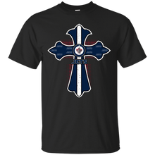Load image into Gallery viewer, Cross Shirt For Jesus And Winnipeg Jets Fans T - Shirt For Men