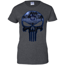 Load image into Gallery viewer, Toronto Maple Leafs Hockey The Punisher Skull T-Shirt For Women
