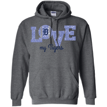 Load image into Gallery viewer, Glitter Love For Detroit Tigers Fans Hoodie Shirt