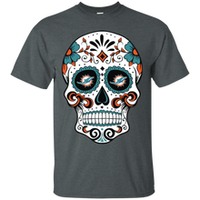Load image into Gallery viewer, Miami Dolphins Sugar Skull T - Shirt For Men