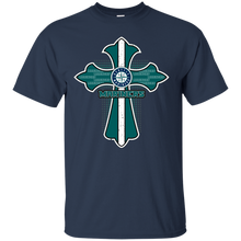 Load image into Gallery viewer, Cross Shirt For Jesus And Seattle Mariners Fans T - Shirt For Men