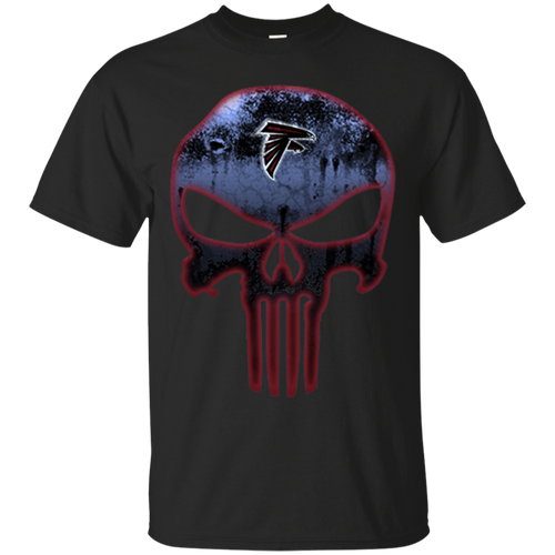 Atlanta Falcons Football The Punisher Skull T - Shirt For Men