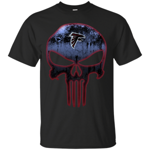 Atlanta Falcons Football The Punisher Skull T - Shirt For Men