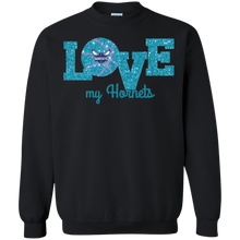 Load image into Gallery viewer, Glitter Love For Charlotte Hornets Fans Sweatshirt