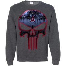 Load image into Gallery viewer, Los Angeles Angels Baseball The Punisher Skull Sweatshirt