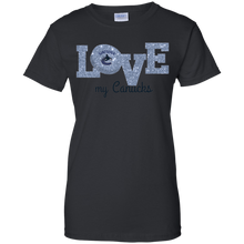 Load image into Gallery viewer, Glitter Love For Vancouver Canucks Fans T-Shirt For Women