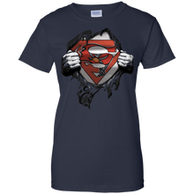 Load image into Gallery viewer, Shirt For Tampa Bay Buccaneers And Superman Fans T-Shirt For Women