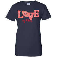 Load image into Gallery viewer, Glitter Love For San Francisco 49ers Fans T-Shirt For Women