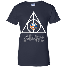 Load image into Gallery viewer, Deathly Hallows For New York Islanders And Harry Potter Fans T-Shirt For Women