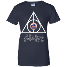 Load image into Gallery viewer, Deathly Hallows For New York Mets And Harry Potter Fans T-Shirt For Women