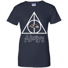 Load image into Gallery viewer, Deathly Hallows For Baltimore Ravens And Harry Potter Fans T-Shirt For Women