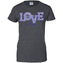 Load image into Gallery viewer, Glitter Love For Sacramento Kings Fans T-Shirt For Women