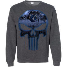 Load image into Gallery viewer, Minnesota Timberwolves Basketball The Punisher Skull Sweatshirt