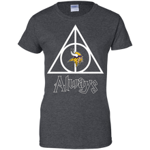 Load image into Gallery viewer, Deathly Hallows For Minnesota Vikings And Harry Potter Fans T-Shirt For Women