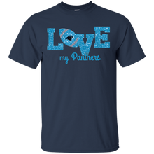 Load image into Gallery viewer, Glitter Love For Carolina Panthers Fans T - Shirt For Men