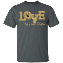 Load image into Gallery viewer, Glitter Love For Vegas Golden Knights Fans T - Shirt For Men