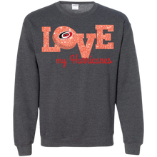 Load image into Gallery viewer, Glitter Love For Carolina Hurricanes Fans Sweatshirt