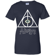 Load image into Gallery viewer, Deathly Hallows For Green Bay Packers And Harry Potter Fans T-Shirt For Women