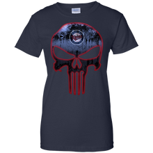 Load image into Gallery viewer, Minnesota Twins Baseball The Punisher Skull T-Shirt For Women