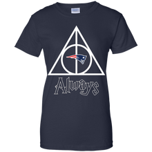 Load image into Gallery viewer, Deathly Hallows For New England Patriots And Harry Potter Fans T-Shirt For Women