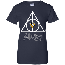 Load image into Gallery viewer, Deathly Hallows For Pittsburgh Penguins And Harry Potter Fans T-Shirt For Women